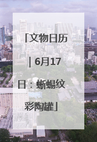文物日历｜6月17日：蜥蜴纹彩陶罐