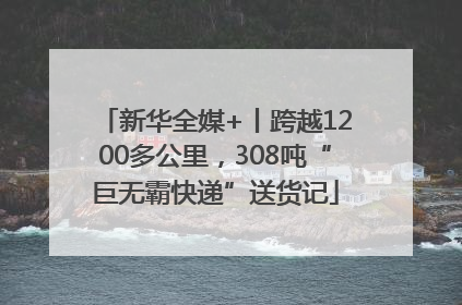 新华全媒+丨跨越1200多公里，308吨“巨无霸快递”送货记