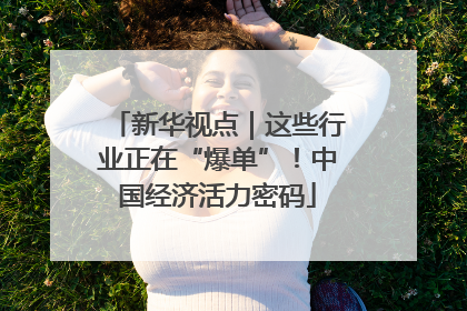 新华视点｜这些行业正在“爆单”！中国经济活力密码