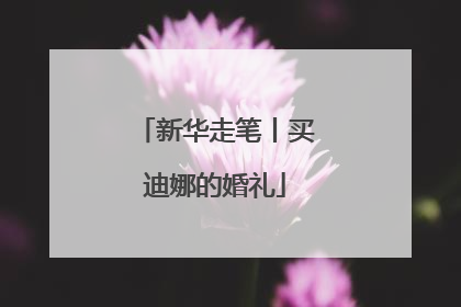 新华走笔丨买迪娜的婚礼