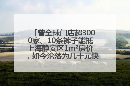 曾全球门店超3000家、10条裤子能抵上海静安区1m²房价，如今沦落为几十元快消品 真维斯，明天的太阳从哪里升起？