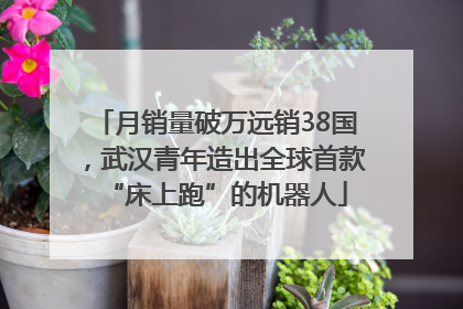 月销量破万远销38国，武汉青年造出全球首款“床上跑”的机器人