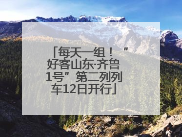 每天一组！“好客山东·齐鲁1号”第二列列车12日开行