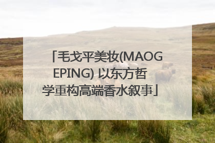 毛戈平美妆(MAOGEPING) 以东方哲学重构高端香水叙事
