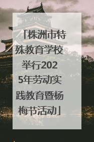 株洲市特殊教育学校举行2025年劳动实践教育暨杨梅节活动