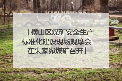横山区煤矿安全生产标准化建设现场观摩会在朱家峁煤矿召开