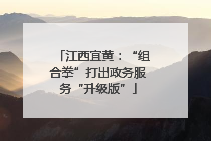 江西宜黄：“组合拳”打出政务服务“升级版”