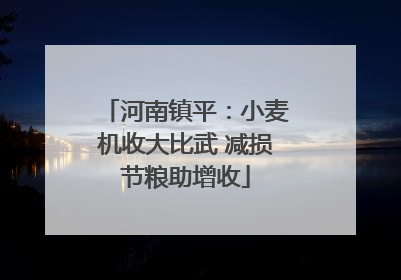 河南镇平：小麦机收大比武 减损节粮助增收