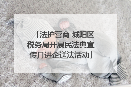 法护营商 城阳区税务局开展民法典宣传月进企送法活动