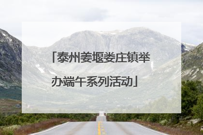 泰州姜堰娄庄镇举办端午系列活动
