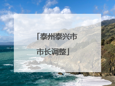 泰州泰兴市市长调整