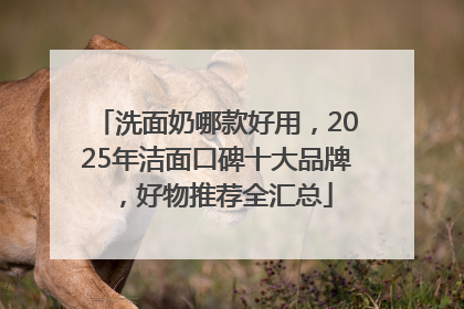 洗面奶哪款好用，2025年洁面口碑十大品牌，好物推荐全汇总
