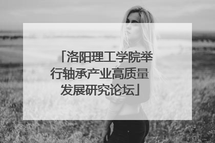 洛阳理工学院举行轴承产业高质量发展研究论坛