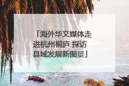 海外华文媒体走进杭州桐庐 探访县域发展新图景