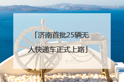 济南首批25辆无人快递车正式上路