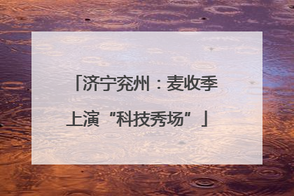 济宁兖州：麦收季上演“科技秀场”
