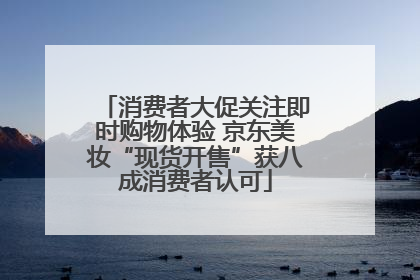 消费者大促关注即时购物体验 京东美妆“现货开售”获八成消费者认可