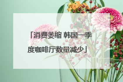 消费萎缩 韩国一季度咖啡厅数量减少