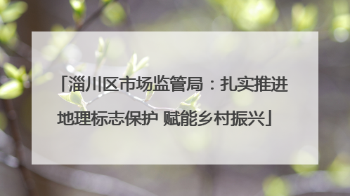 淄川区市场监管局：扎实推进地理标志保护 赋能乡村振兴
