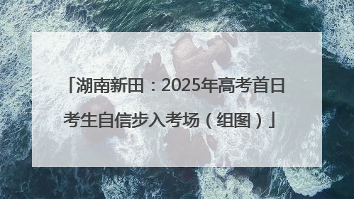 湖南新田：2025年高考首日 考生自信步入考场（组图）