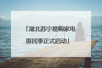 湖北苏宁易购家电惠民季正式启动