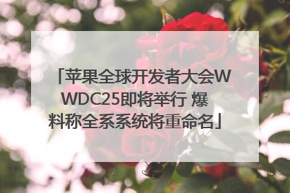 苹果全球开发者大会WWDC25即将举行 爆料称全系系统将重命名