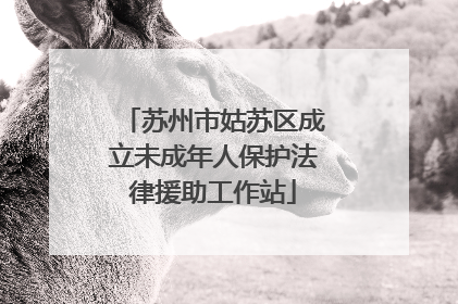 苏州市姑苏区成立未成年人保护法律援助工作站