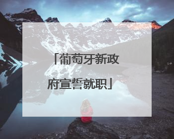 葡萄牙新政府宣誓就职
