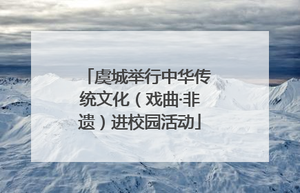 虞城举行中华传统文化（戏曲·非遗）进校园活动