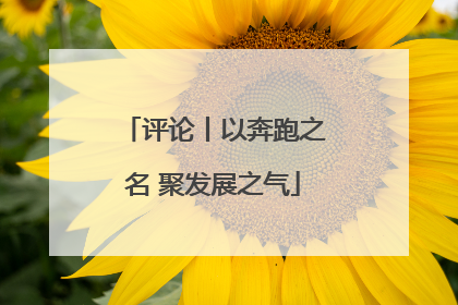 评论丨以奔跑之名 聚发展之气