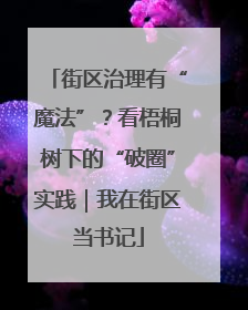 街区治理有“魔法”？看梧桐树下的“破圈”实践｜我在街区当书记