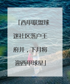 西甲联盟球迷社区落户王府井，下月将迎西甲球星