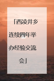 西凌井乡连续四年举办经验交流会