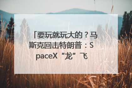 要玩就玩大的？马斯克回击特朗普：SpaceX“龙”飞船将立即退役！