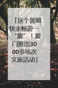 这个暑期快来畅游一“厦”！厦门推出3000多场次文旅活动