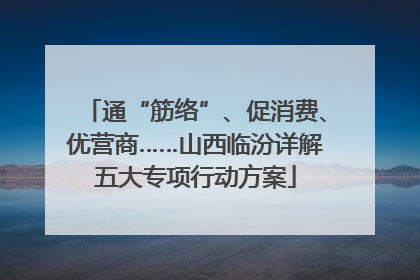 通“筋络”、促消费、优营商……山西临汾详解五大专项行动方案