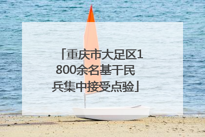 重庆市大足区1800余名基干民兵集中接受点验