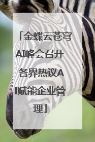 金蝶云苍穹AI峰会召开 各界热议AI赋能企业管理