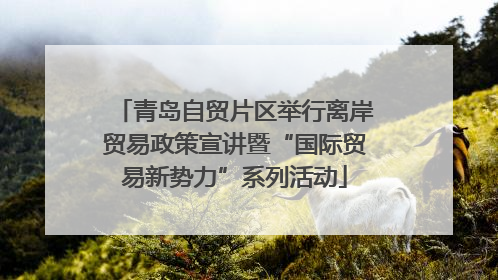 青岛自贸片区举行离岸贸易政策宣讲暨“国际贸易新势力”系列活动