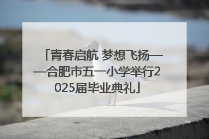 青春启航 梦想飞扬——合肥市五一小学举行2025届毕业典礼