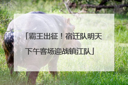 霸王出征！宿迁队明天下午客场迎战镇江队