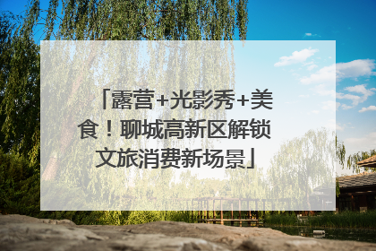 露营+光影秀+美食！聊城高新区解锁文旅消费新场景