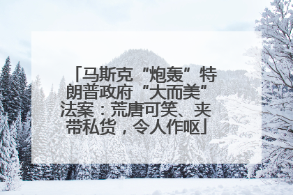 马斯克“炮轰”特朗普政府“大而美”法案：荒唐可笑、夹带私货，令人作呕