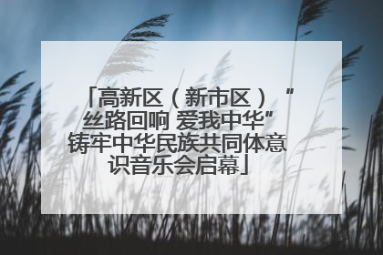 高新区（新市区）“丝路回响 爱我中华”铸牢中华民族共同体意识音乐会启幕