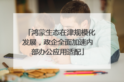 鸿蒙生态在津规模化发展，政企全面加速内部办公应用适配
