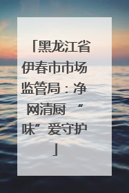 黑龙江省伊春市市场监管局：净网清厨 “味”爱守护