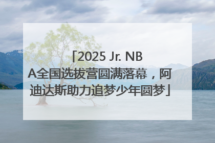 2025 Jr. NBA全国选拔营圆满落幕，阿迪达斯助力追梦少年圆梦