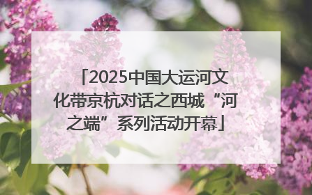 2025中国大运河文化带京杭对话之西城“河之端”系列活动开幕