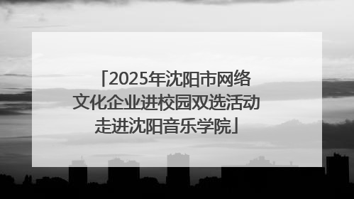 2025年沈阳市网络文化企业进校园双选活动走进沈阳音乐学院