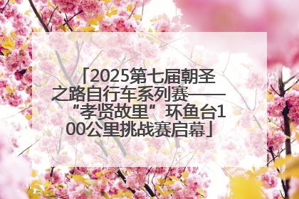 2025第七届朝圣之路自行车系列赛——“孝贤故里”环鱼台100公里挑战赛启幕